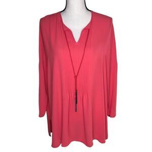 NEW Nic+Zoe Watermelon Loose Fit Tunic Top NWT Career